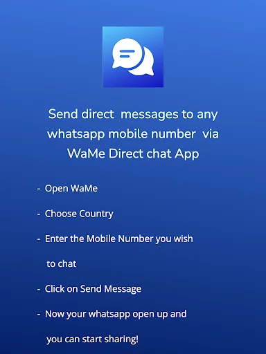 Download wame-Direct Chat Terbaru – Kirim Pesan Tanpa Simpan Kontak - Screenshot 7