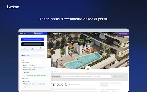 Download Lystos Extension: Alat Prospek Properti Terbaik - Screenshot 1