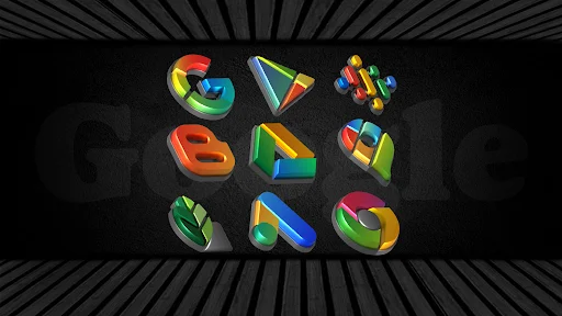 Download Auric Dark – 3D Icon Pack Terbaru – Ikon Premium AMOLED - Screenshot 3