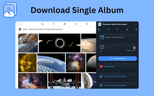 Facebook Album Downloader: Unduh Semua Foto FB Sekali Klik - Screenshot 2