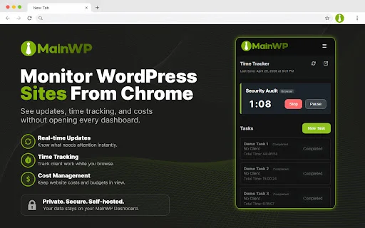 MainWP Browser Extension: Pantau Situs WordPress Anda Mudah - Screenshot 5