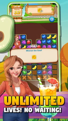 Download Sweet Fruit Match Puzzle Blast Gratis – Game Puzzle Seru - Screenshot 18