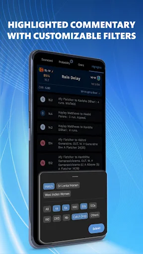 Download CricRadio Terbaru – Skor Kriket Live & Komentar Cepat - Screenshot 23