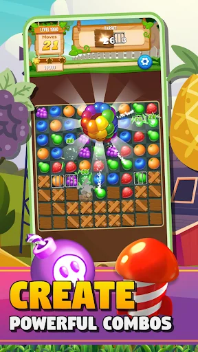 Download Sweet Fruit Match Puzzle Blast Gratis – Game Puzzle Seru - Screenshot 16