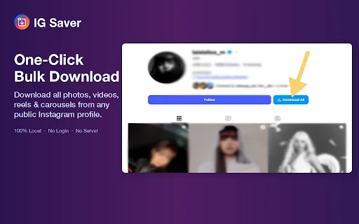 IG Saver 2026: Download Foto & Video Instagram Tanpa Login - Screenshot 1