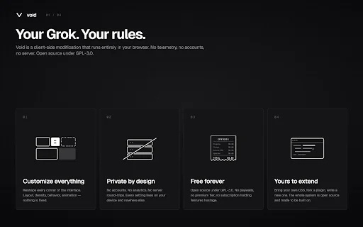 Download Void untuk Grok Terbaru – Optimalkan Pengalaman Anda - Screenshot 1