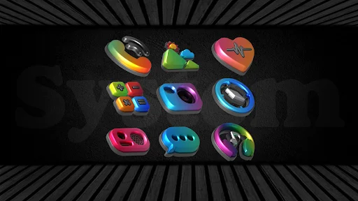 Download Auric Dark – 3D Icon Pack Terbaru – Ikon Premium AMOLED - Screenshot 19