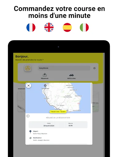 Download EasyMove VTC Réunion Terbaru – Pesan Taksi Pribadi Aman - Screenshot 6