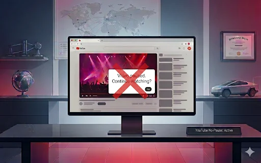 YouTube No-Pause: Tonton Tanpa Jeda – Unduh Ekstensi Gratis - Screenshot 1