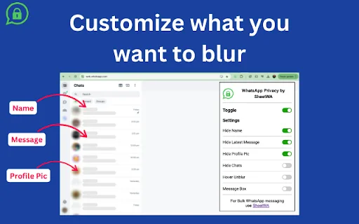 Download WhatsApp Web Privacy Extension – Privasi Pesan Terbaik - Screenshot 1