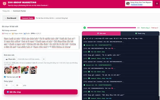 Download Zoo Nhóm Extension Terbaru – Alat Pemasaran Facebook Gratis - Screenshot 4