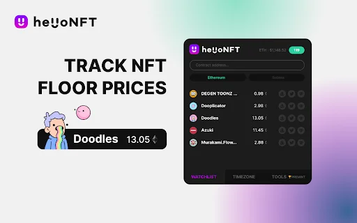 helloNFT Extension: Track Floor Prices & Mint Status Easily - Screenshot 2