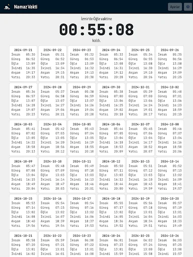 Download Namaz Vakti (İnternetsiz) Terbaru – Jadwal Salat Gratis - Screenshot 14