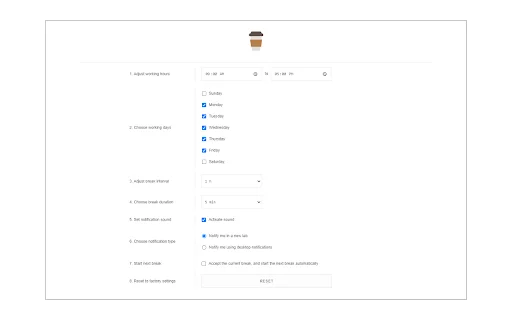 Download Take a Break Terbaru – Ekstensi Pengingat Istirahat - Screenshot 2