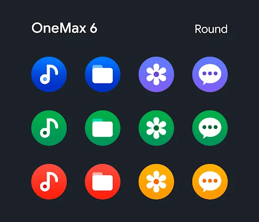 Download OneMax 6 Icon Pack Terbaru – Ikon Bulat Estetik Gratis - Screenshot 8