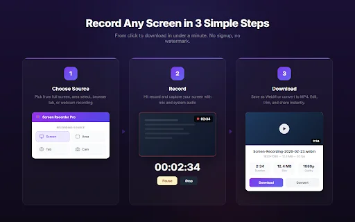 Screen Recorder Pro: Rekam Layar PC & Webcam Gratis - Screenshot 5