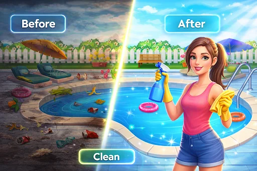 Download House Cleaning: Girl Cleanup – Game Membersihkan Rumah - Screenshot 2