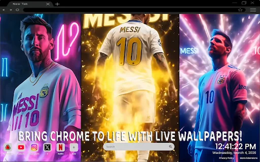 Download Lionel Messi Live Wallpaper Chrome – Gratis & Keren - Screenshot 2