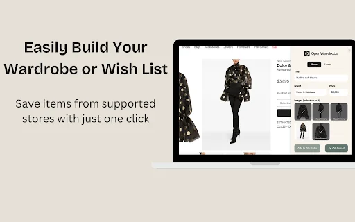 Download OpenWardrobe Terbaru – Kelola Pakaian & Wishlist Mudah - Screenshot 1