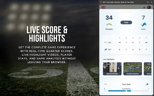 Download NFL Live Hub Terbaru – Skor & Statistik NFL Gratis - Screenshot 3