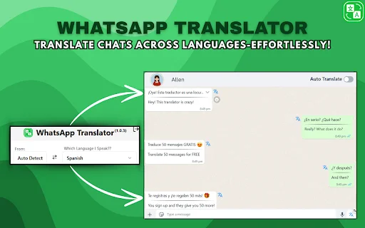 WhatsApp Web Translator: Terjemahkan Pesan WhatsApp Instan - Screenshot 1