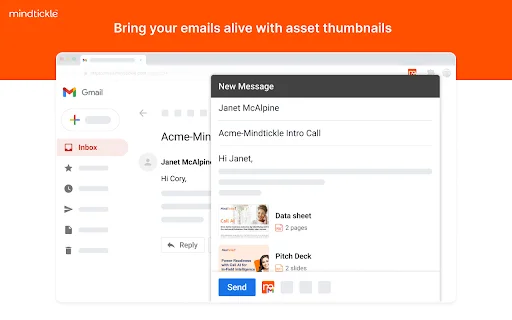 Mindtickle for Gmail: Bagikan Aset Penjualan dengan Cepat - Screenshot 3