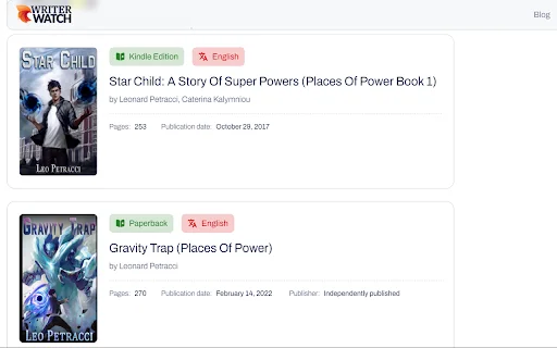 Writer Watch: Pantau Harga dan Ulasan Buku Amazon Anda - Screenshot 3