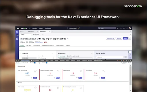 Download Next Experience Developer Tools – Debugging ServiceNow - Screenshot 1