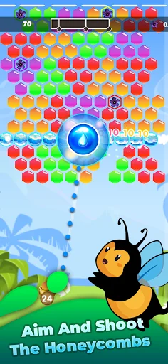 Download Bubble Honey Shooter Terbaru – Game Puzzle Gratis - Screenshot 9