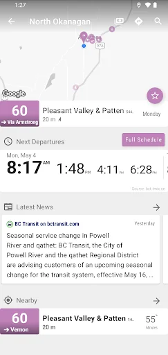 Download North Okanagan Bus – MonTransit – Schedules & Real-Time - Screenshot 2
