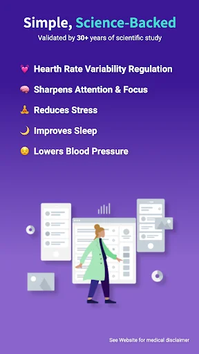 Download Cardiac Coherence Breathing – Latihan Pernapasan Efektif - Screenshot 16