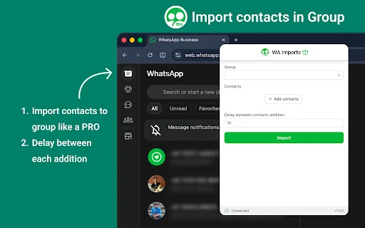 WA Imports: Tambah Kontak ke Grup WhatsApp Massal Mudah - Screenshot 1