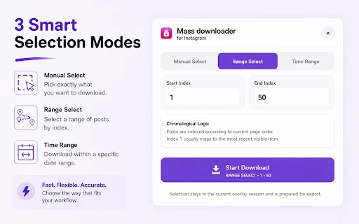 Mass Downloader for Instagram – Unduh Reels & Foto Massal - Screenshot 2