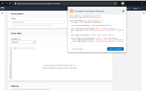 Download CloudWatch Synthetics Recorder – Otomatisasi Canary - Screenshot 3
