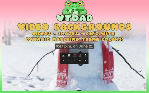Download vToad New Tab Page Terbaru – Wallpaper Hidup Kustom - Screenshot 1